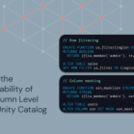 Asserting the Common Availability of Row and Column Degree Safety with Databricks Unity Catalog